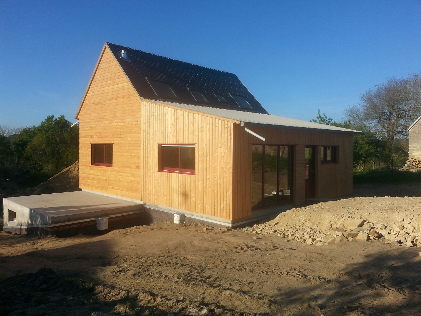 maison ossature bois ploneour lanvern