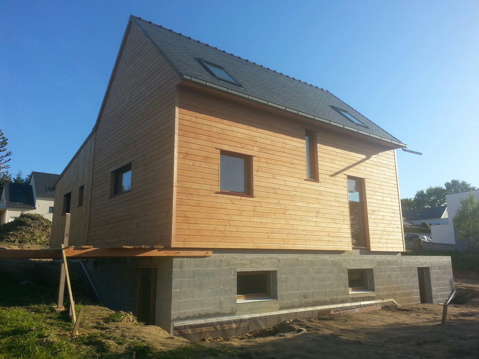 maison ossature bois ploneour lanvern