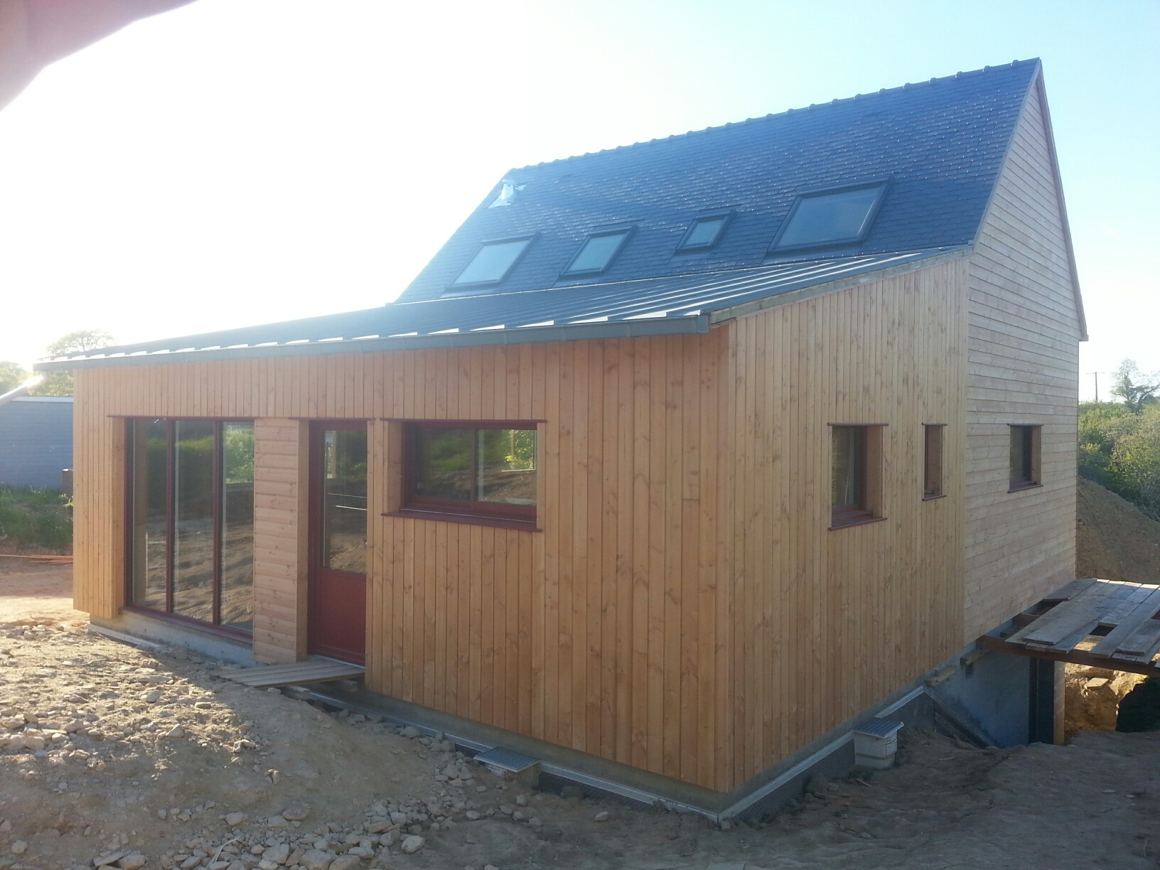 maison ossature bois ploneour lanvern