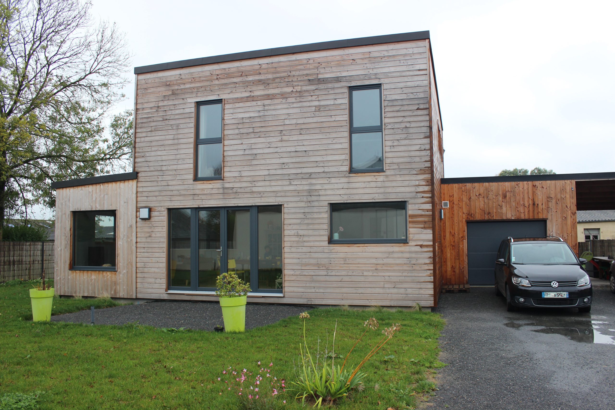 maison étage ossature bois