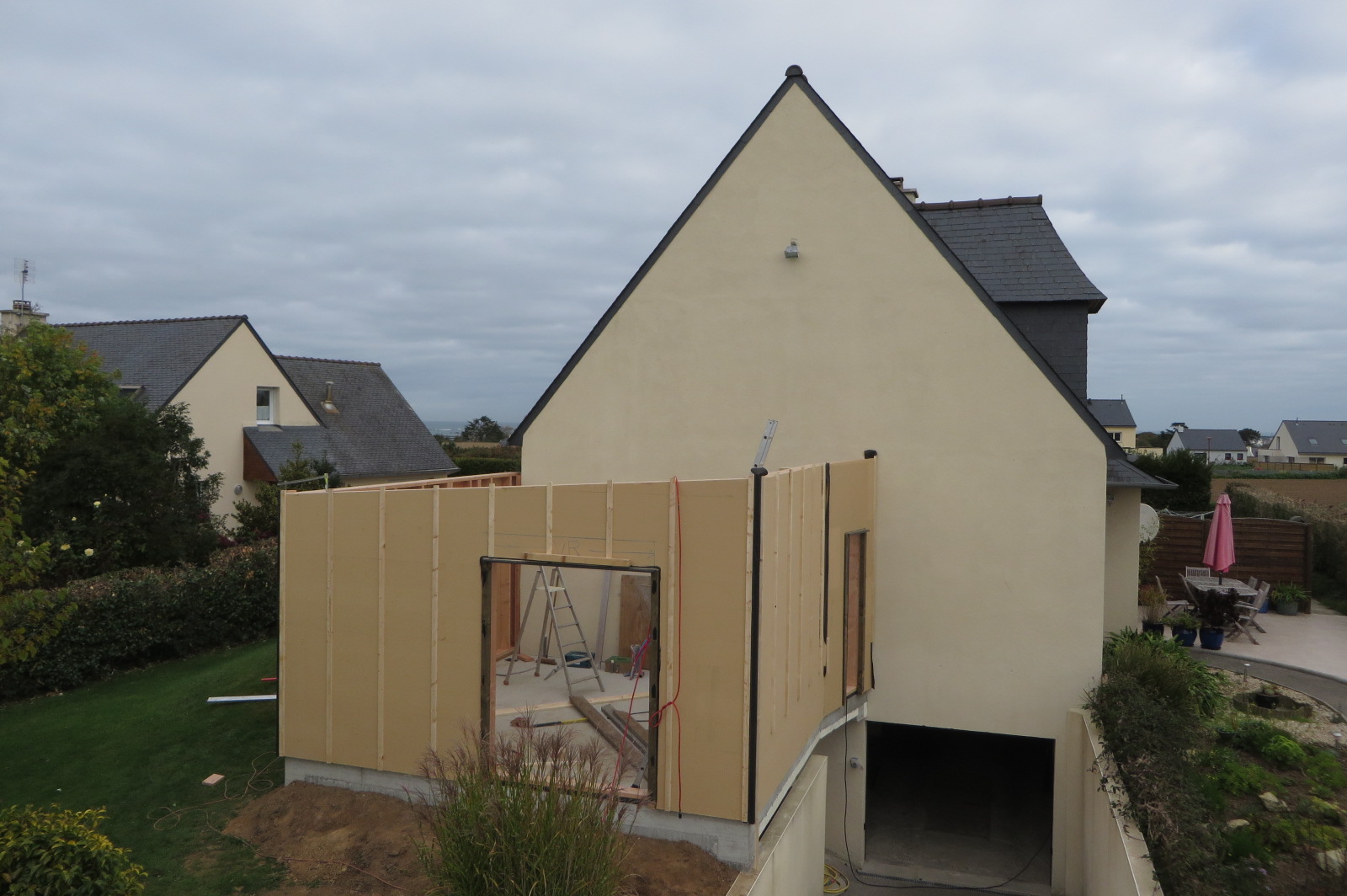 extension maison ossature bois scop l'Acacia