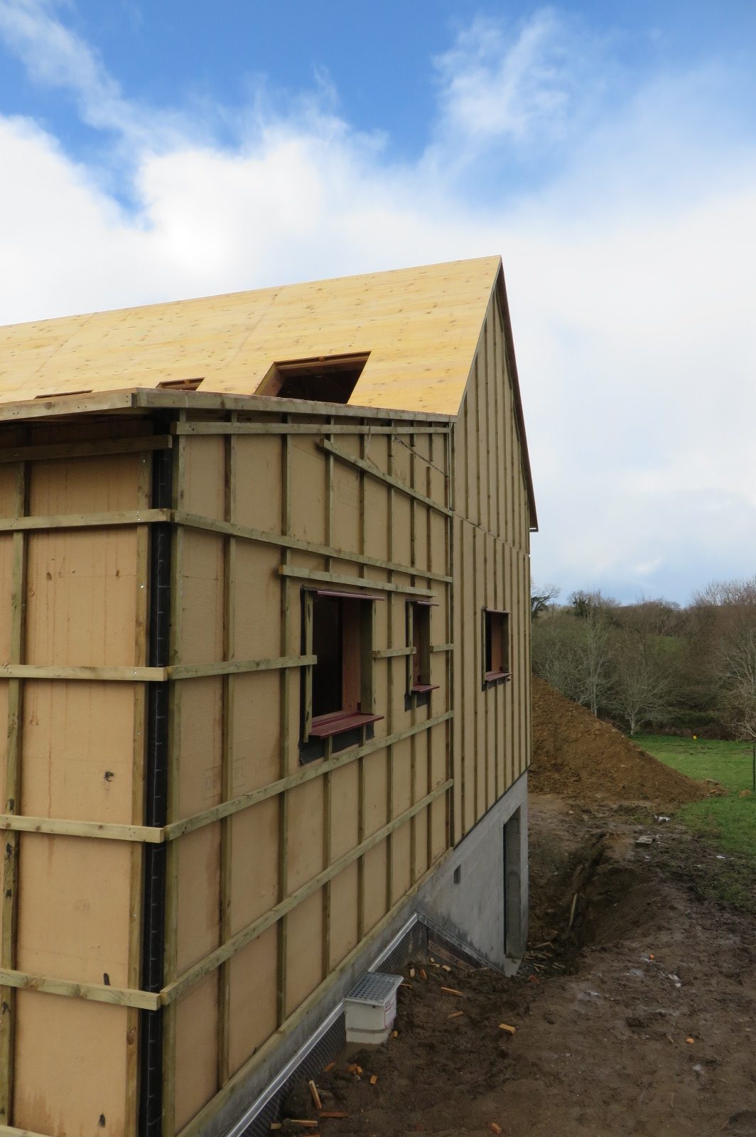 maison ossature bois ploneour lanvern