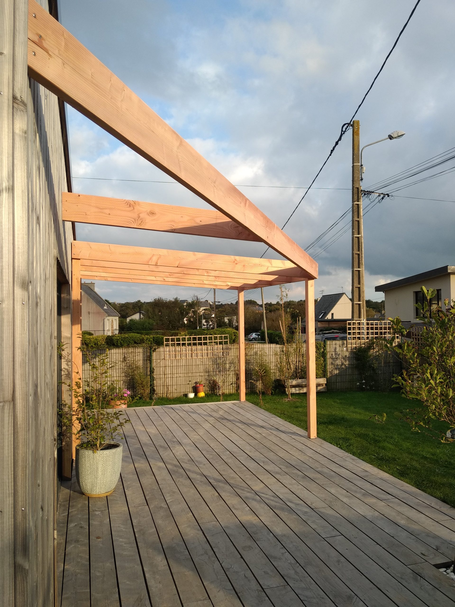 pergola en bois douglas scop l'acacia