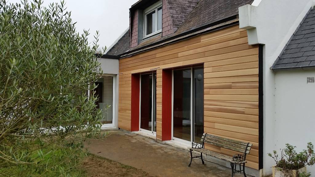 Isolation thermique par l'extérieur bardage red cedar