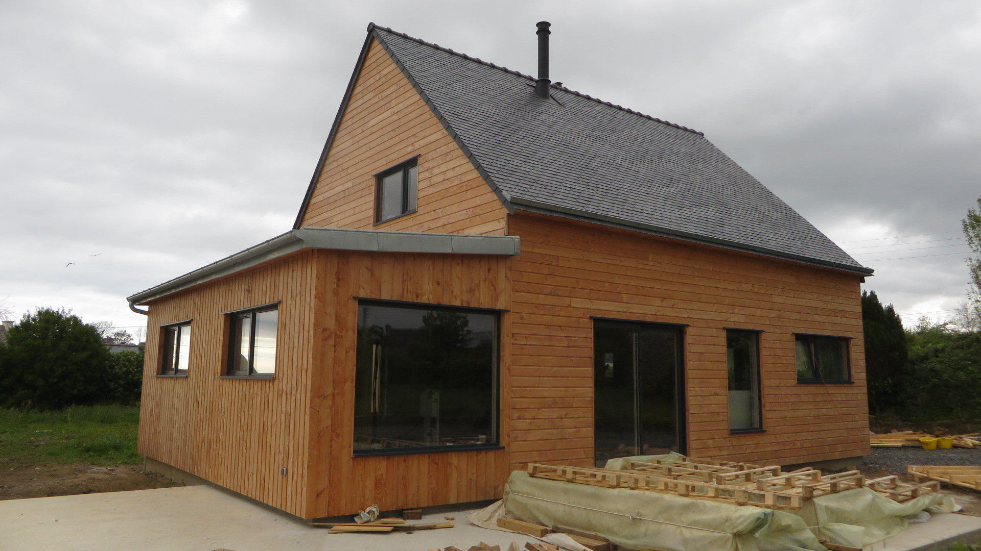 maison ossature bois landeda