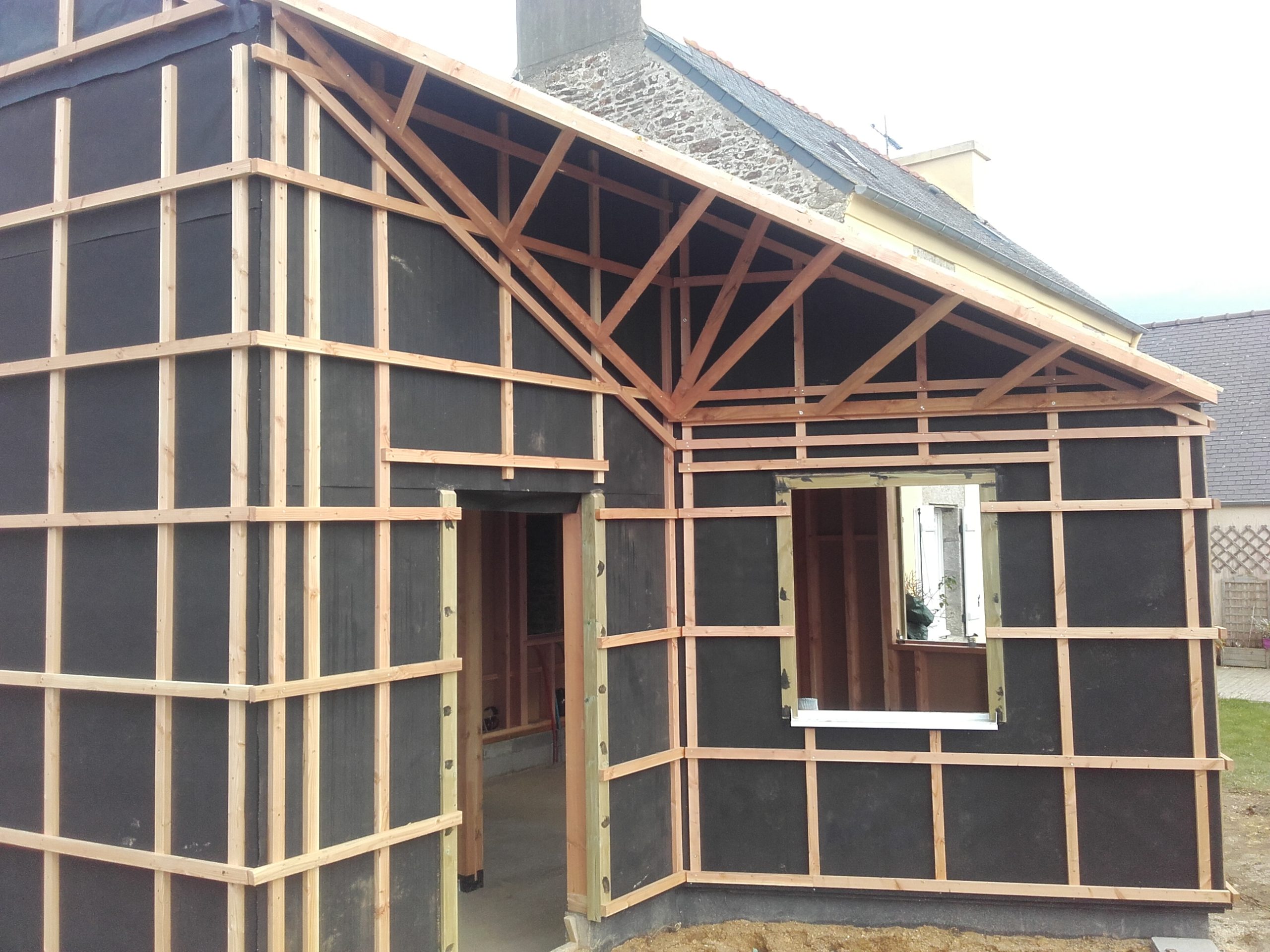 extension ossature bois