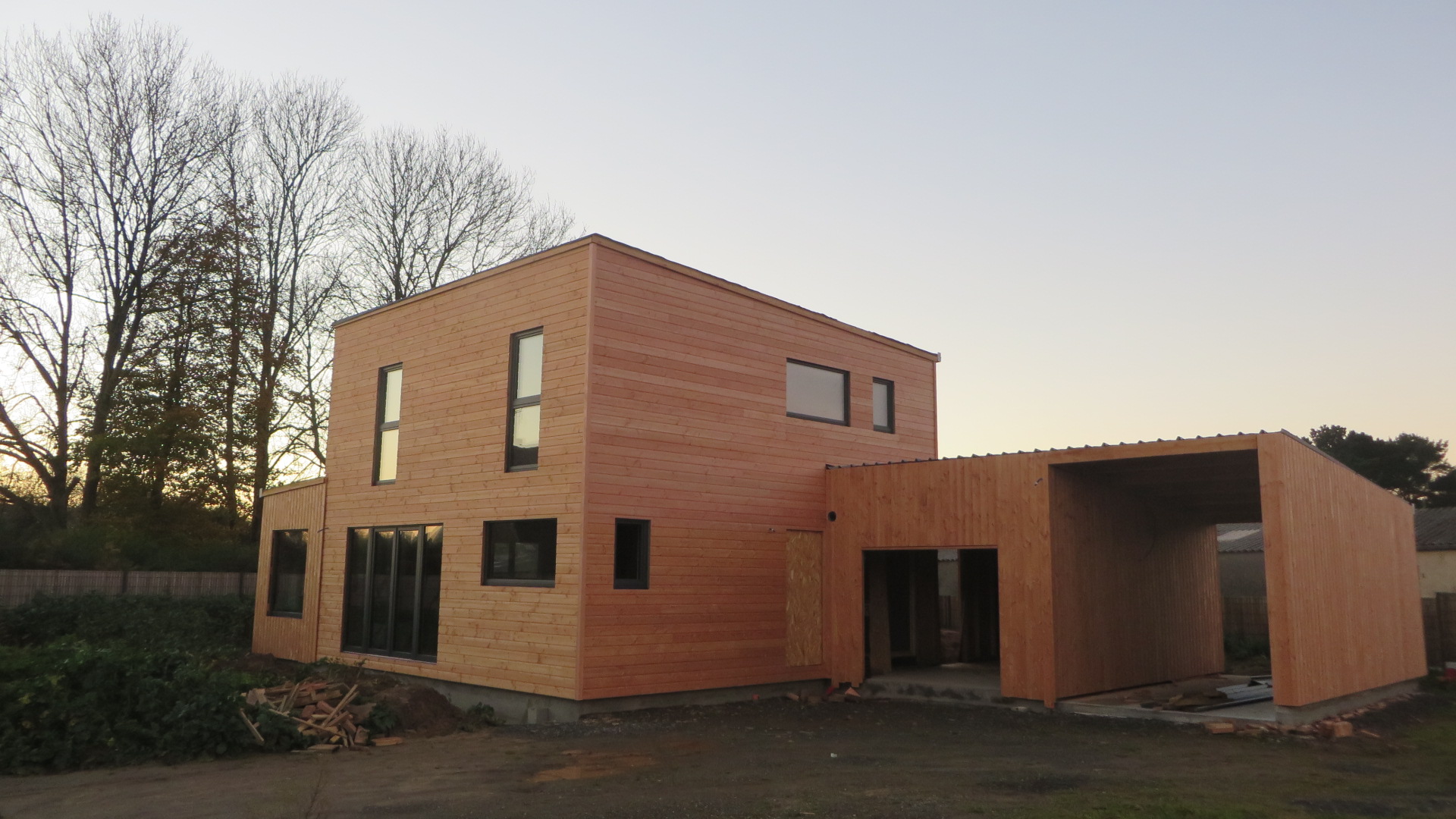 maison étage ossature bois