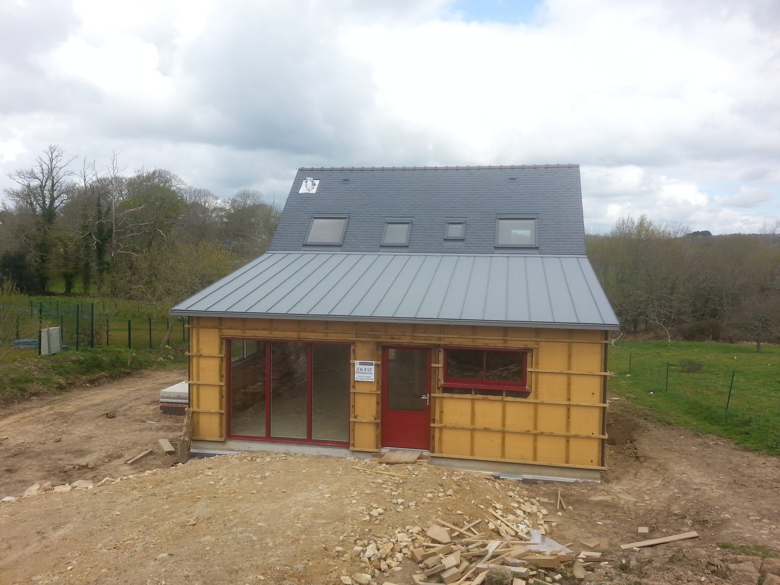 maison ossature bois ploneour lanvern