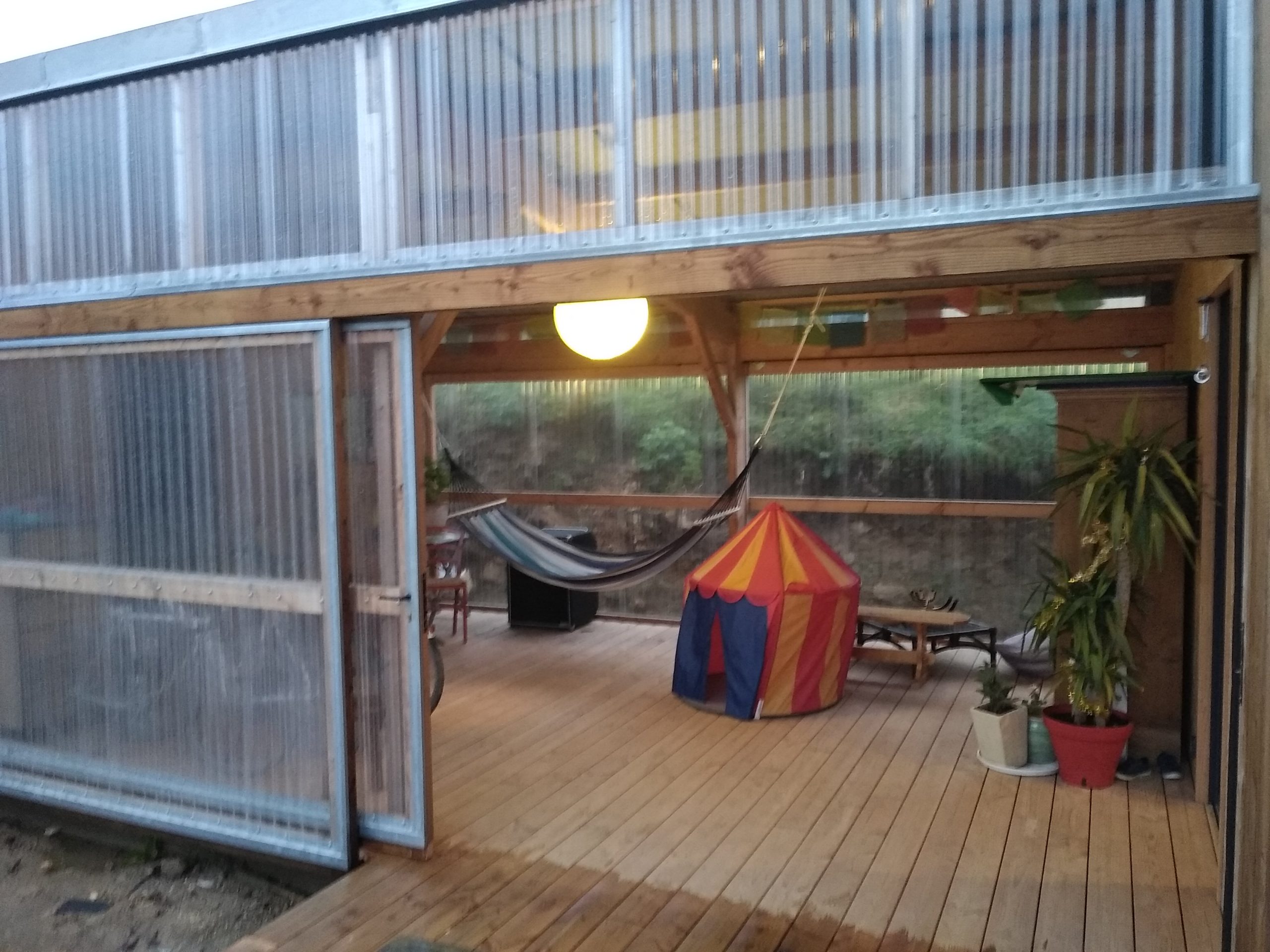 Jardin d'hiver maison ossature bois