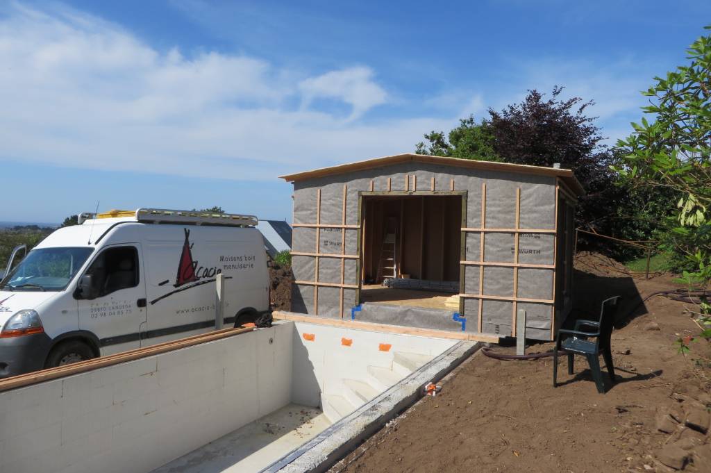 studio de jardin ossature bois