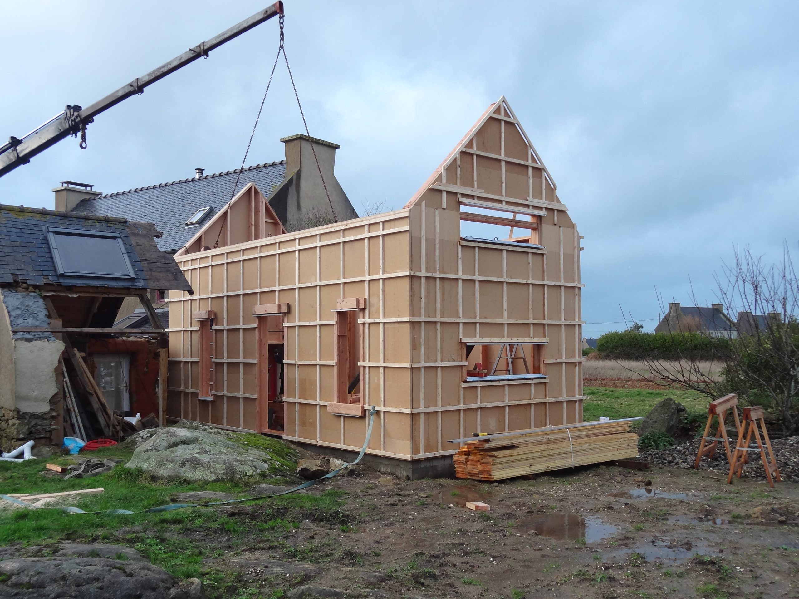 Extension ossature bois