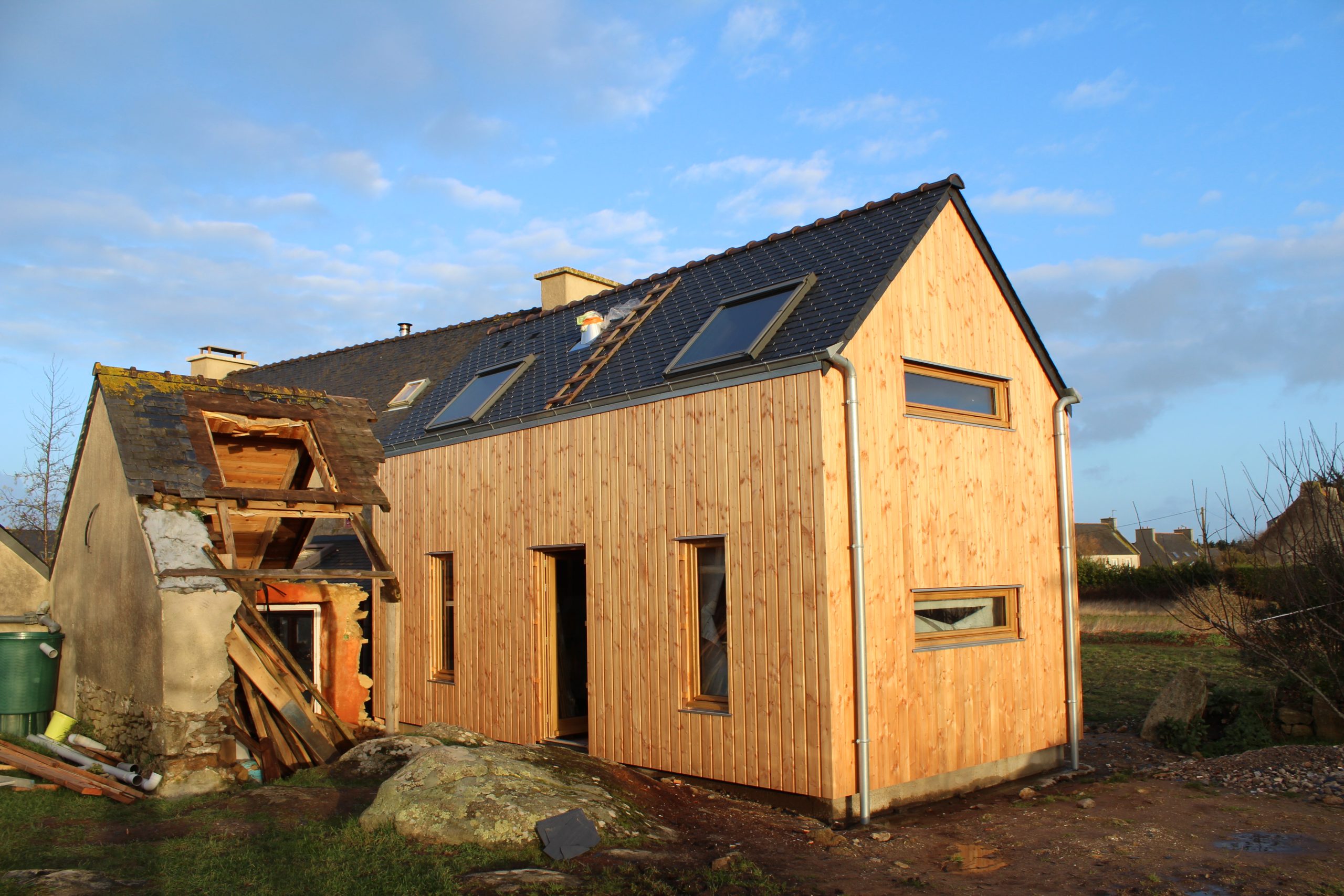 Extension ossature bois