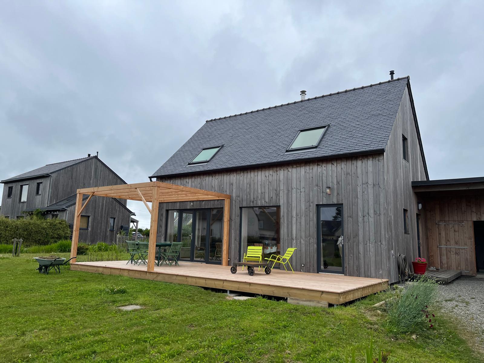 Terrasse pergola en bois douglas