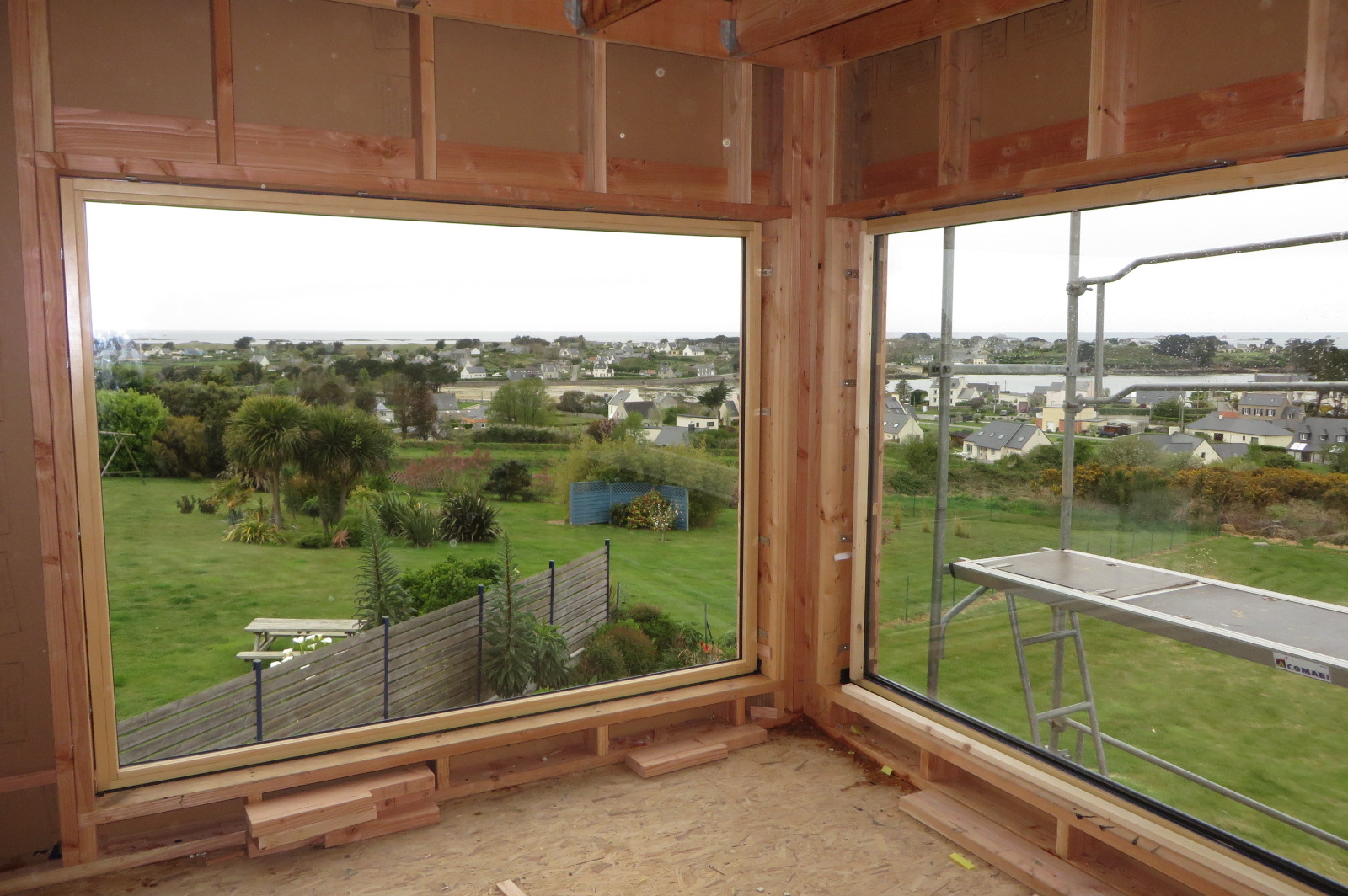 extension bois sur pilotis landeda