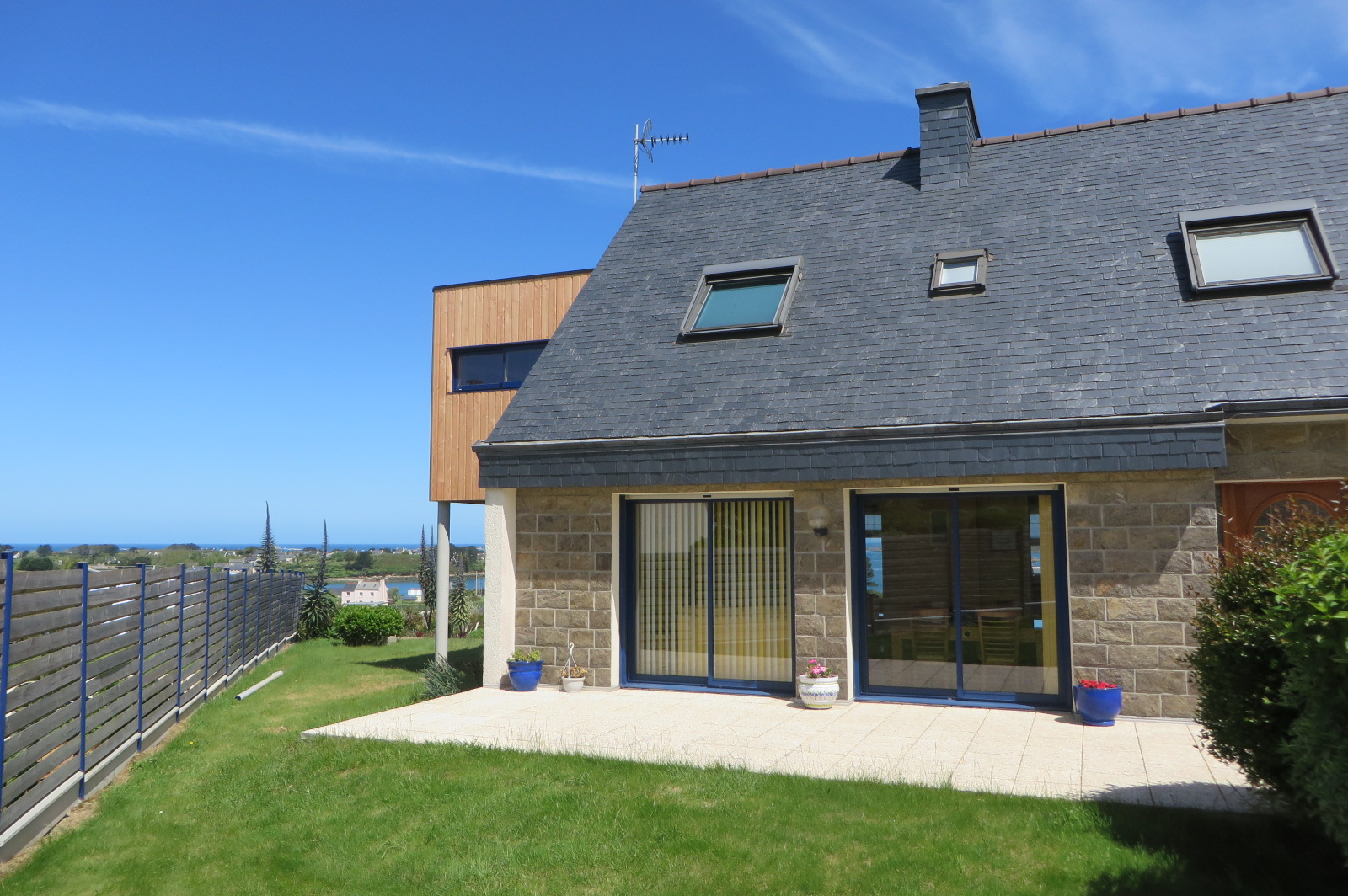 extension bois sur pilotis landeda