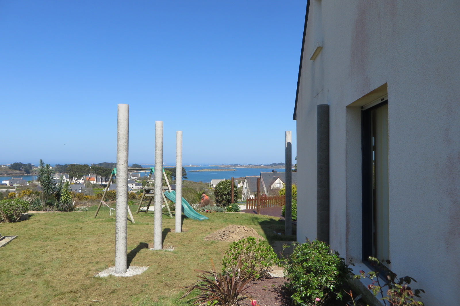 extension bois sur pilotis landeda