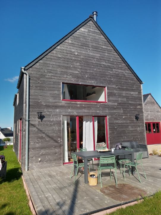 Maison bioclimatique ossature bois landeda