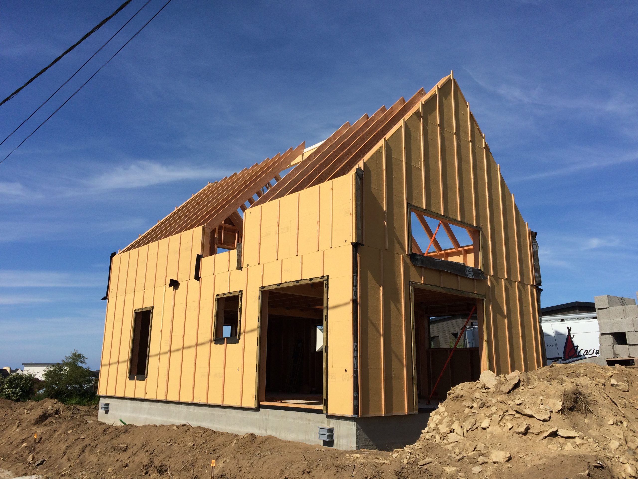 Maison bioclimatique ossature bois landeda