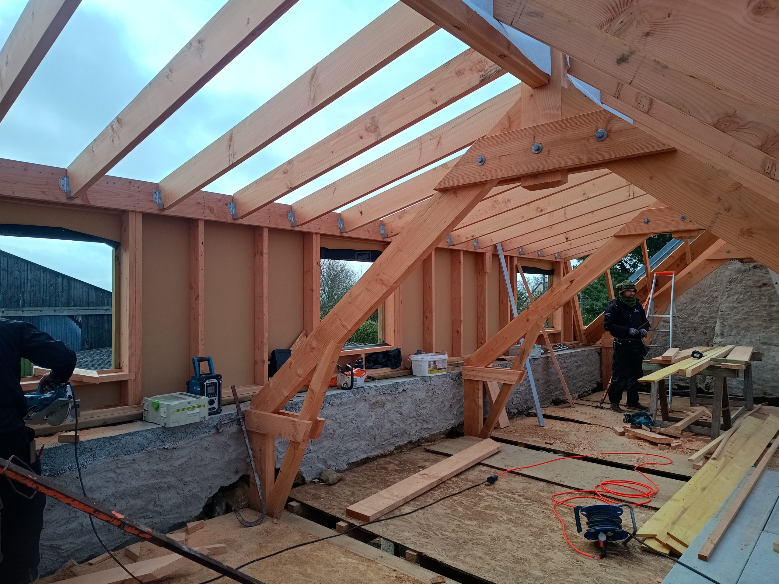 Rénovation d'une charpente