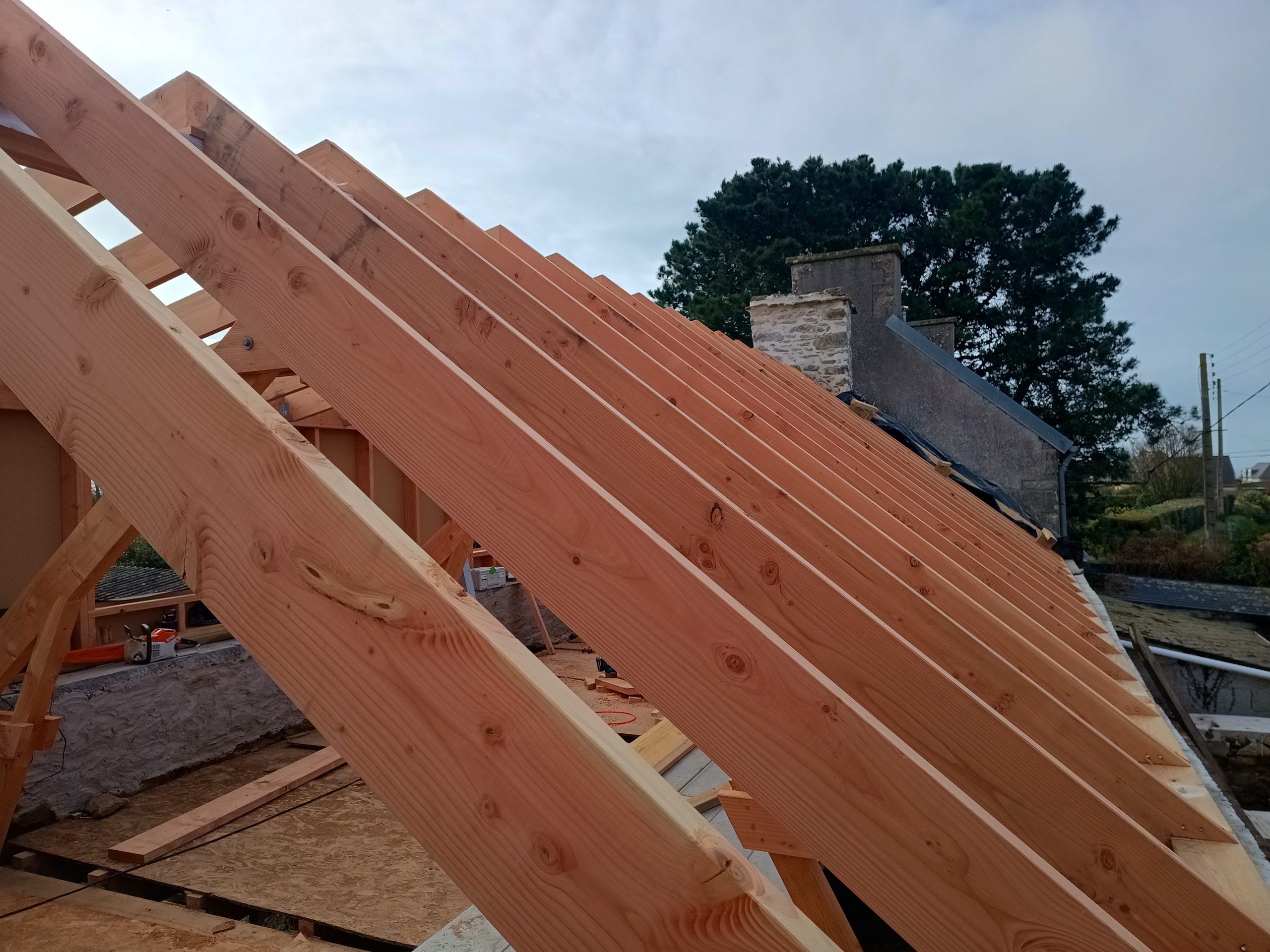 Rénovation d'une charpente