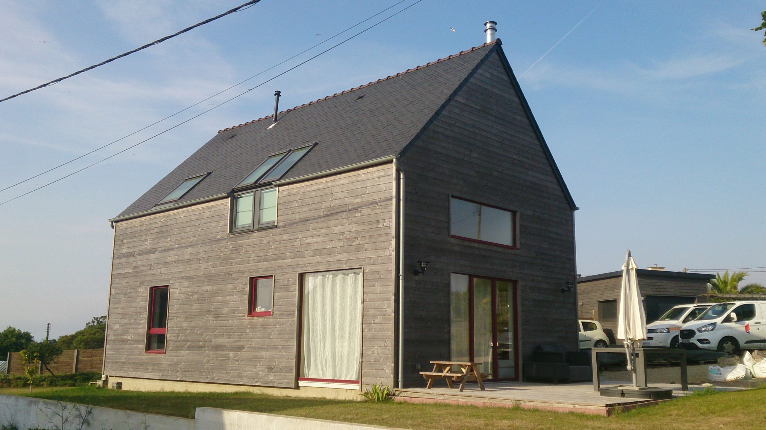 Maison bioclimatique ossature bois landeda