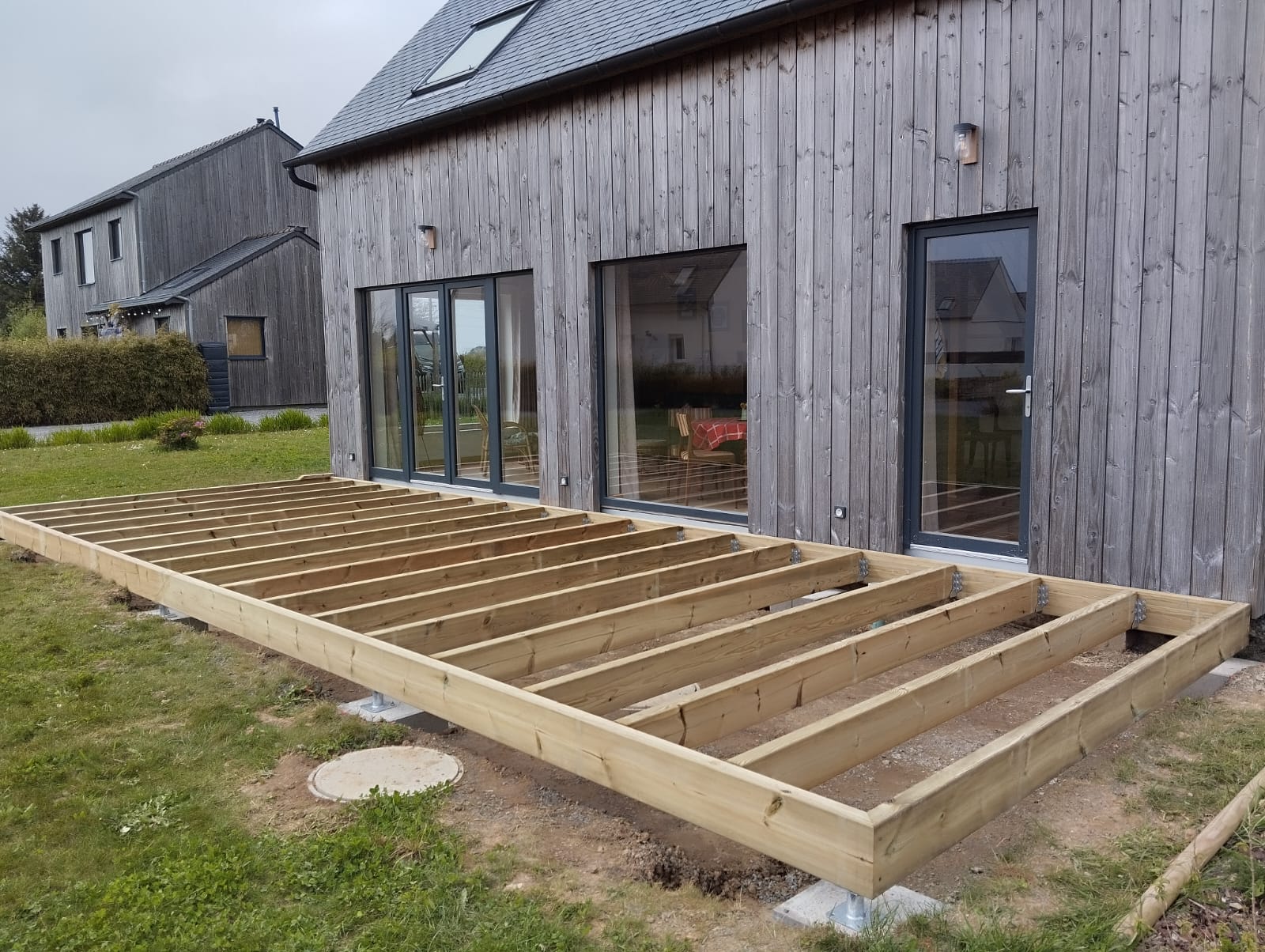 Terrasse pergola en bois douglas