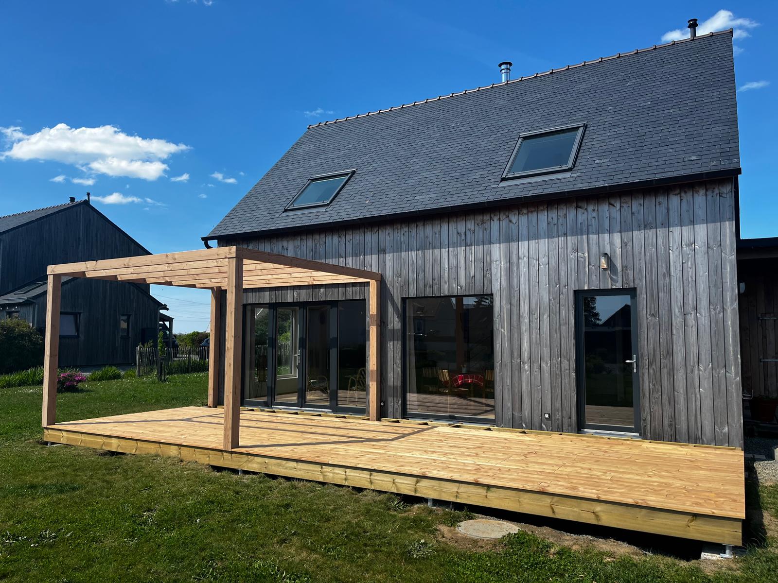 Terrasse pergola en bois douglas