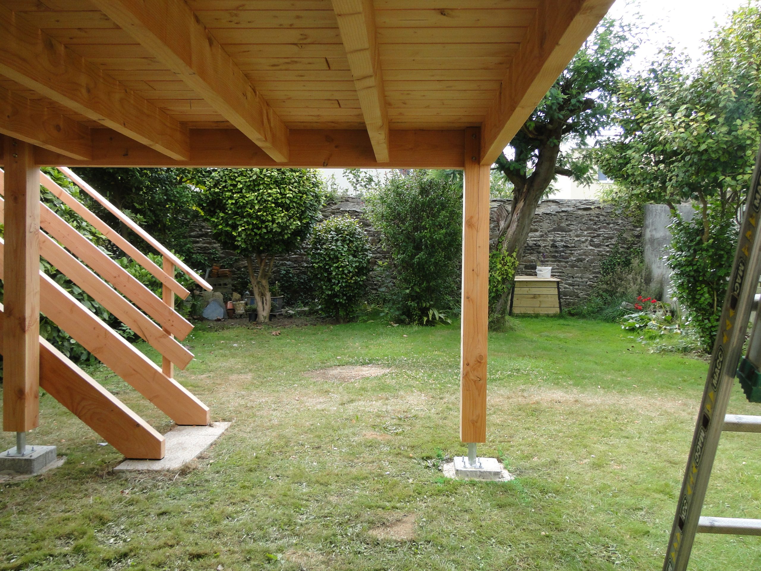 Terrasse bois sur pilotis